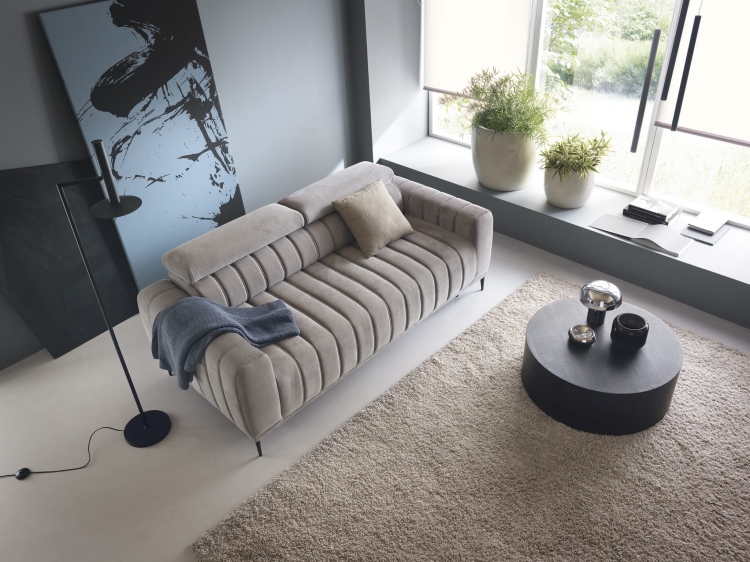 Sofa z materacem 140x196 Gandi Ontario 16 widok z góry po skosie.jpg