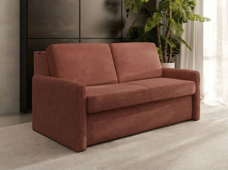 Sofa z materacem 160x196 i pojemnkiem Hauss Veloria widok po skosie.jpg