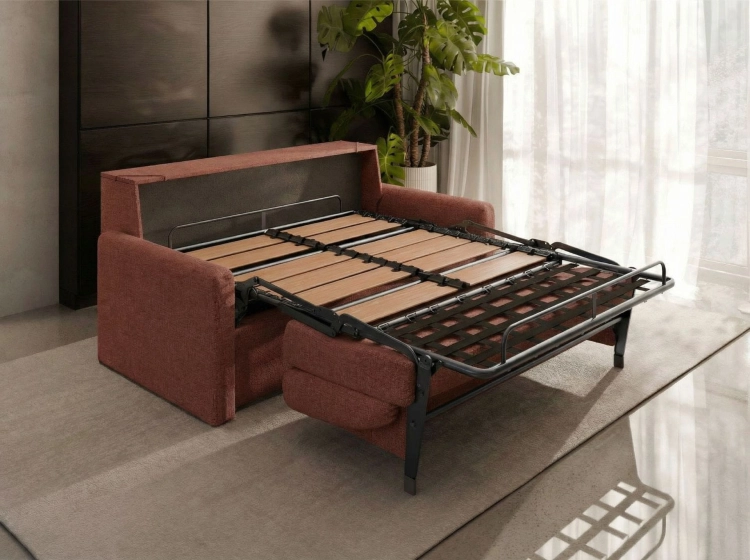 Sofa z materacem 160x196 i pojemnkiem Hauss Veloria widok na stelaż.jpg