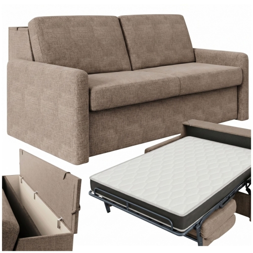 Sofa z 18 cm materacem 160x196 cm i pojemnikiem brązowa Veloria Hauss główne.jpg