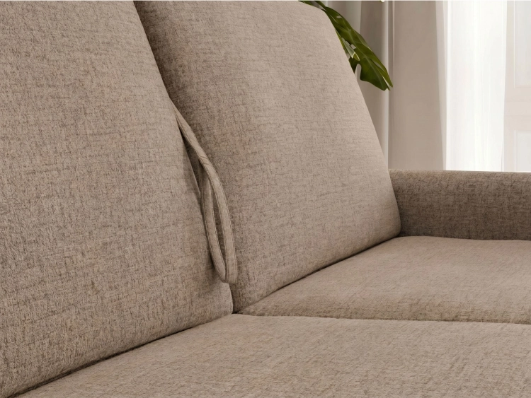 Sofa z 18 cm materacem 160x196 cm i pojemnikiem brązowa Veloria Hauss zbliżenie.jpg