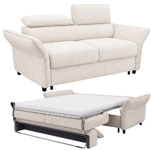Sofa z materacem Manzo w tkaninie Ferrol 13 beżowa.jpg