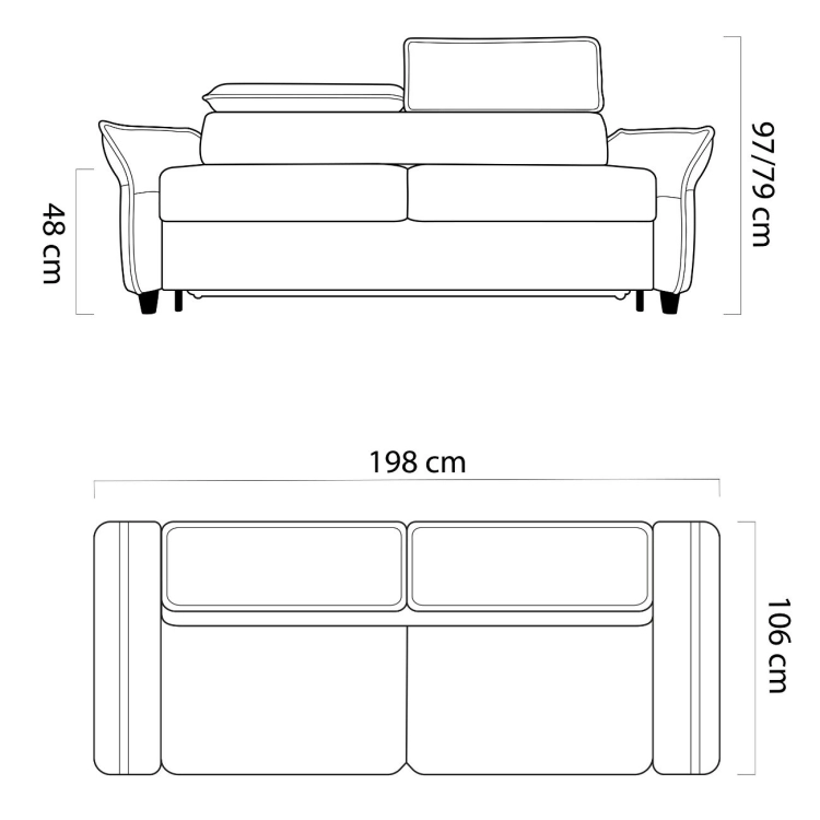 Wymiary sofy z materacem Manzo 140x198 cm.jpg