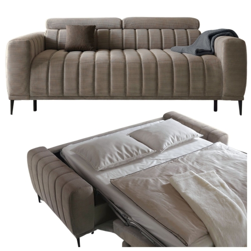 Kanapa z materacem rozkładana Gandi 140x196 cm taupe Ontario 03 główne.jpg