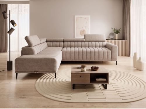 Narożnik z materacem 140x196 cm Gandi lewostronny– stelaż włoski od frontu.jpg