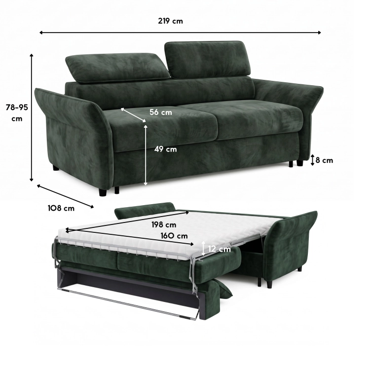 Sofa z materacem 160 Monza – stelaż włoski wymiary.jpg