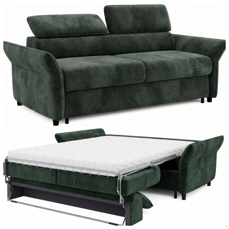 Sofa z materacem 160 Monza – stelaż włoski, .jpg