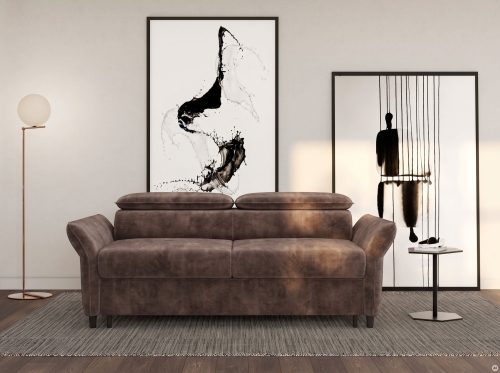 Sofa z materacem 120 Monza – stelaż włoski  widok z przodu.jpg
