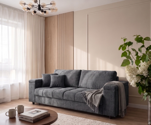 Sofa z materacem 140 Libro Angel Vibe 95 aranżacja salonu.jpg